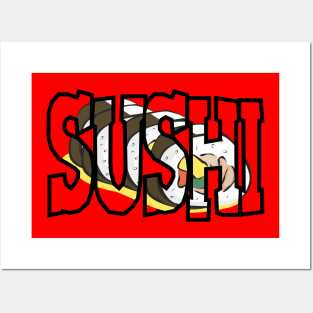 Sushi Comic Raw Fish Buy Japanese Birthday Gift Shirt Posters and Art